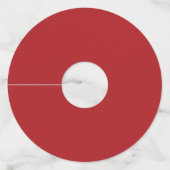 Dark Blue Patriotic American Santa Wijnglaslabel (Achterkant)