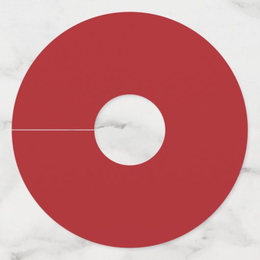 Dark Blue Patriotic American Santa Wijnglaslabel (Achterkant)