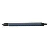 Dark Blue Pattern - Classy Mannen's Monogram Zwarte Inkt Pen (Voorkant)