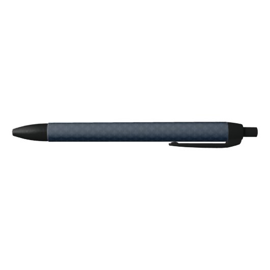 Dark Blue Pattern - Classy Mannen's Monogram Zwarte Inkt Pen (Bodem)