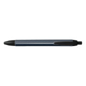 Dark Blue Pattern - Classy Mannen's Monogram Zwarte Inkt Pen (Achterkant)