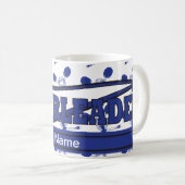 Dark Blue personaliseert Cheerleader Koffiemok (Voorkant rechts)