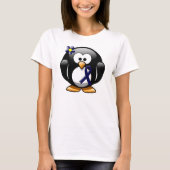 Dark Blue Ribbon Penguin T-shirt (Voorkant)