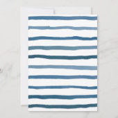 Dark Blue Sailing Christening Kaart (Achterkant)