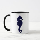 Dark Blue Seahorse Mok (Links)