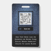 Dark Blue Security ID-badge IT-wetshandhaving Badge (Achterkant)