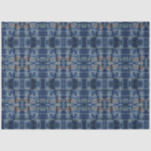 Dark Blue Sky Tie Dye Patroonstijl Tissuepapier (Voorkant)