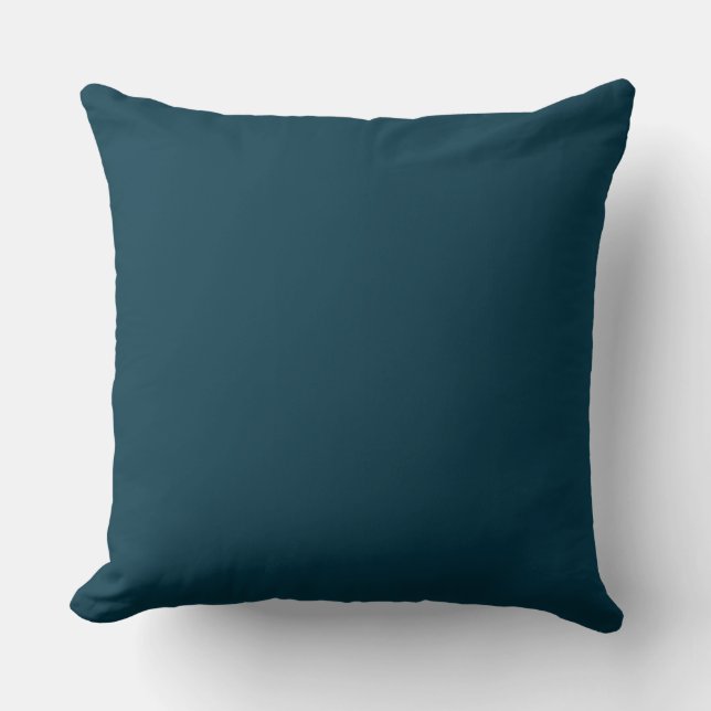 Dark Blue Solid Color, Cushion, Simple, Modern Kussen (Voorkant)