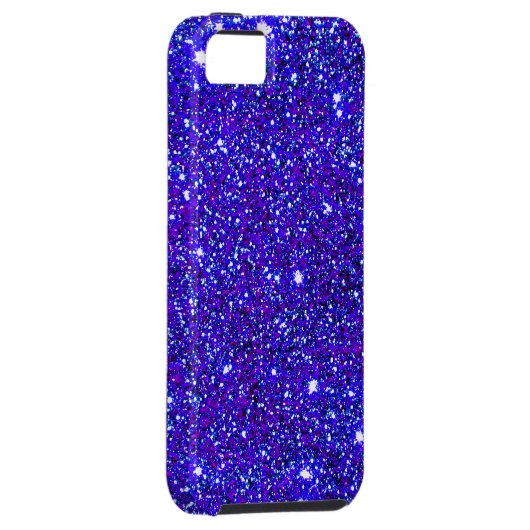 Dark Blue Sparkle Glitter Night Sky Starfield Star Case-Mate iPhone Case (Back/Rechts)