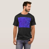 Dark Blue Sparkle Glitter Night Sky Starfield Star T-shirt (Voorkant volledig)