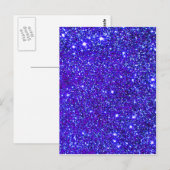Dark Blue Sparkle Universe Night Sky Stars Briefkaart (Voorkant / Achterkant)