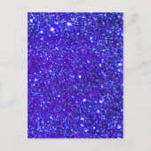 Dark Blue Sparkle Universe Night Sky Stars Briefkaart (Voorkant)