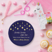 Dark Blue Twinkle Little Star Party Bord (Feest)