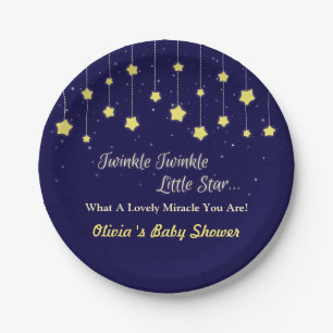 Dark Blue Twinkle Little Star Party Bord