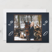 Dark Blue Wood Afstuderen aangekondigd Aankondiging (Voorkant)