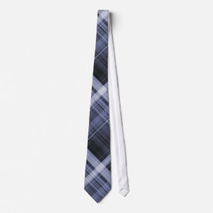 Dark Blues Kleur Plakken Patroon Mannen Stropdas