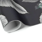 Dark Blush Rozen Floral Art design Cadeaupapier (Rol Hoek)