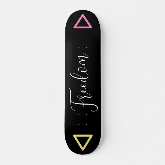Dark Board Unisex gepersonaliseerd Persoonlijk Skateboard (Voorkant)