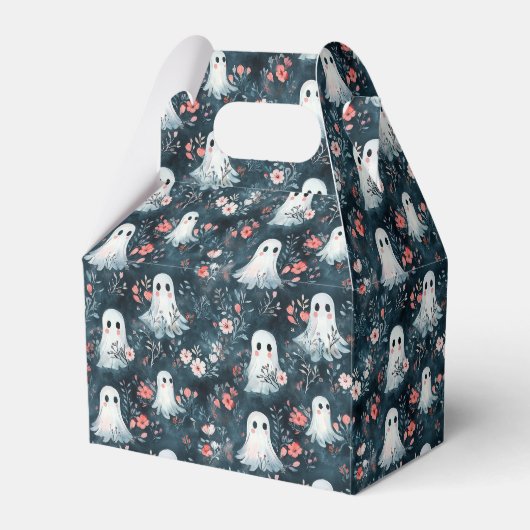Dark Boho Ghost Pattern Favoriete Box Bedankdoosjes (Voorkant Zijde)