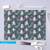 Dark Boho Ghost Pattern Tissue Paper Tissuepapier (Craft)