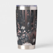 Dark Boho Monogram: Waanzinnige bosbloemen Geïsoleerde Drinkbeker (Achterkant)