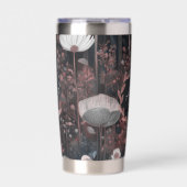 Dark Boho Monogram: Waanzinnige bosbloemen Geïsoleerde Drinkbeker (Voorkant)