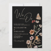 Dark Boho Wildflower We doen nog steeds gelofte ve Kaart (Voorkant)