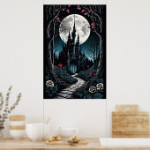 Dark Bossen Castle Fantasy Poster (Keuken)