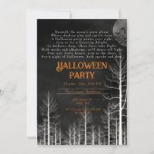 Dark Bossen Gedicht Halloween Party Kaart (Voorkant)