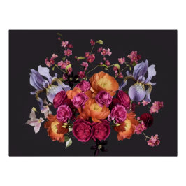 Dark Botanical Bloom Perfect Poster