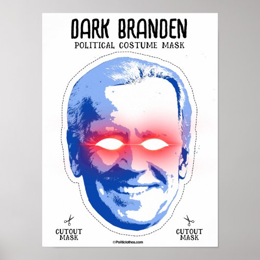 Dark Branden kostuummasker Poster (Voorkant)