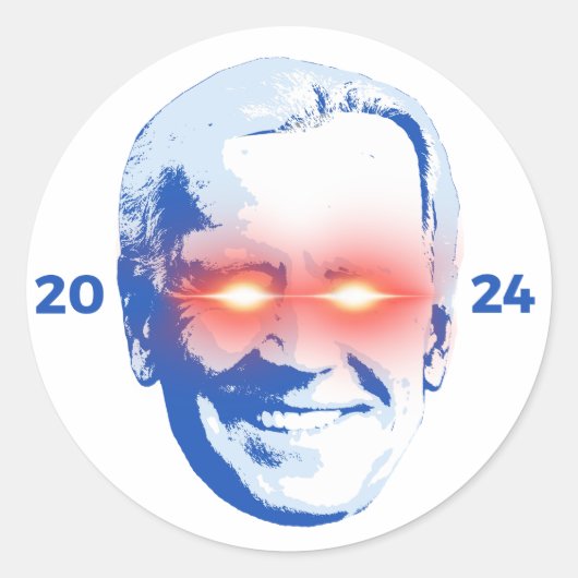 Dark Brandon 2024 Groot Hoofd Ronde Sticker (Voorkant)