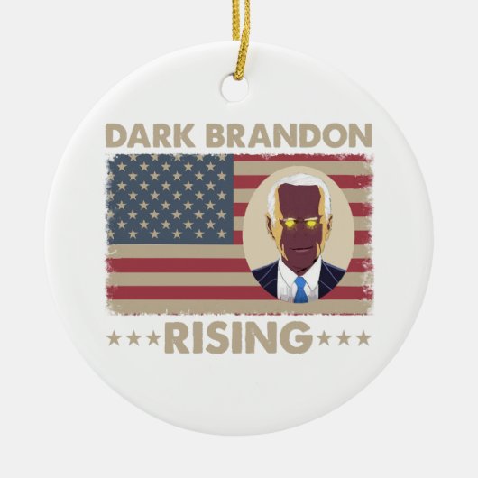 Dark Brandon Funny Joe Biden Meme Dark Brandon Fun Keramisch Ornament (Voorkant)