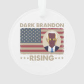 Dark Brandon Funny Joe Biden Meme Ornament (achterkant)