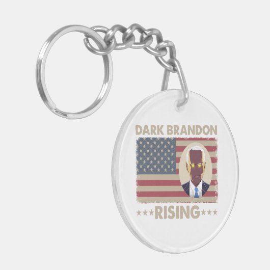 Dark Brandon Funny Joe Biden Meme Sleutelhanger (Voorkant Links)