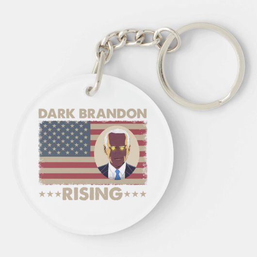 Dark Brandon Funny Joe Biden Meme Sleutelhanger (Achterkant)