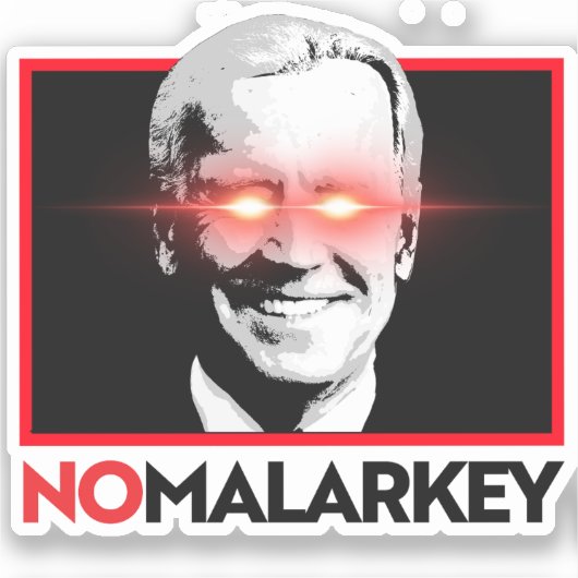 Dark Brandon: Geen Malarkey Sticker (Voorkant)