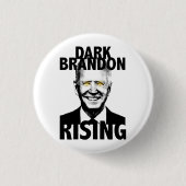 Dark Brandon Rising Ronde Button 3,2 Cm (Voorkant)