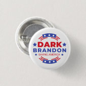 Dark Brandon Ronde Button 3,2 Cm (Voorkant /achterkant)