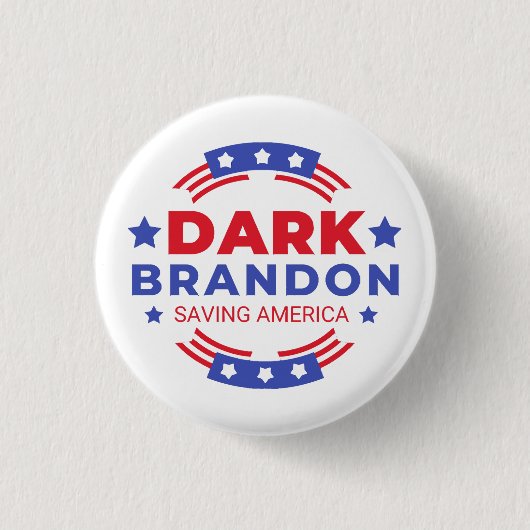 Dark Brandon Ronde Button 3,2 Cm (Voorkant)