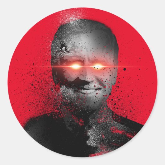 Dark Brandon Ronde Sticker (Voorkant)