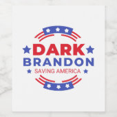 Dark Brandon Wijn Etiket (Enkel label)