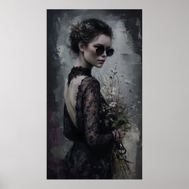 Dark Bride Poster – Gotische Mode wandportret