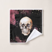 Dark Brilliant Skull Badkamer Handdoek Set (Wasdoekje)
