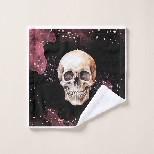 Dark Brilliant Skull Badkamer Handdoek Set (Wasdoekje)
