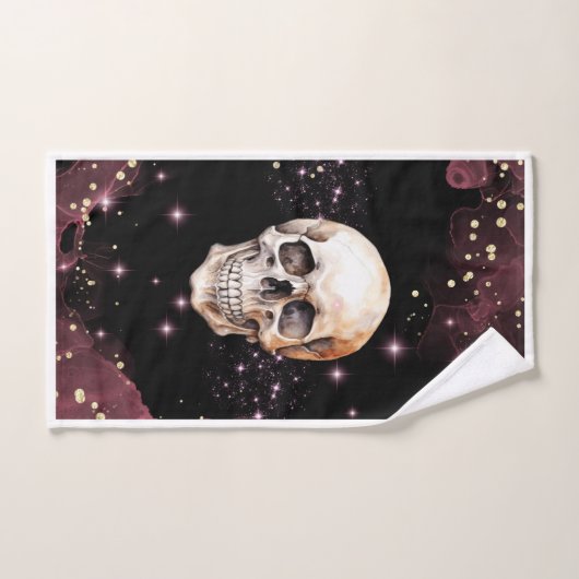 Dark Brilliant Skull Badkamer Handdoek Set (Handdoek)