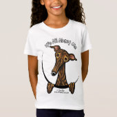 Dark Brindle Greyhound IAAM T-shirt (Voorkant)