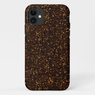 Dark Bronze Oranje Glitter Case-Mate iPhone Case