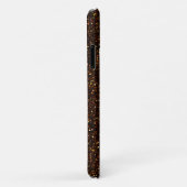 Dark Bronze Oranje Glitter Case-Mate iPhone Case (Achterkant/rechts)