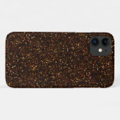Dark Bronze Oranje Glitter Case-Mate iPhone Case (Achterkant (horizontaal))